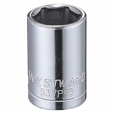 WESTWARD 53YP93 Socket Steel Chrome 10 mm