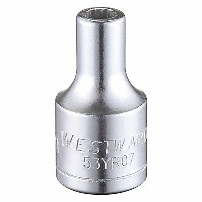 WESTWARD 53YR07 Socket Steel Chrome 3.5 mm
