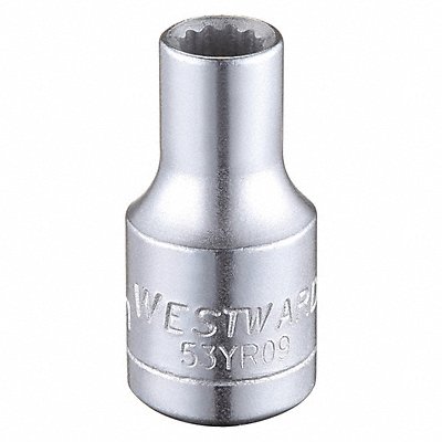 WESTWARD 53YR09 Socket Steel Chrome 4.5 mm