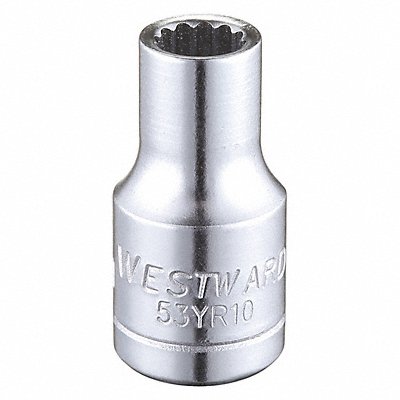 WESTWARD 53YR10 Socket Steel Chrome 5 mm