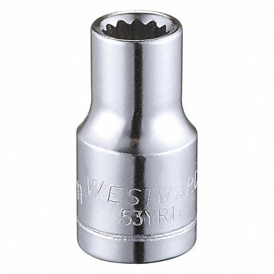 WESTWARD 53YR11 Socket Steel Chrome 5.5 mm
