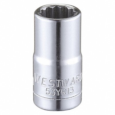 WESTWARD 53YR13 Socket Steel Chrome 7 mm