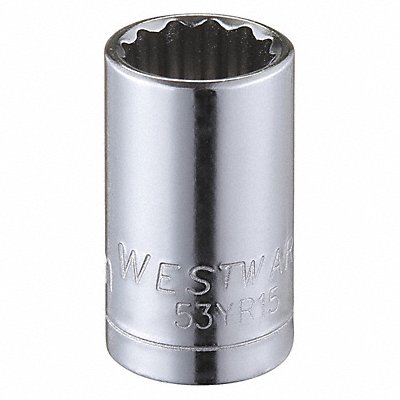 WESTWARD 53YR15 Socket Steel Chrome 9 mm