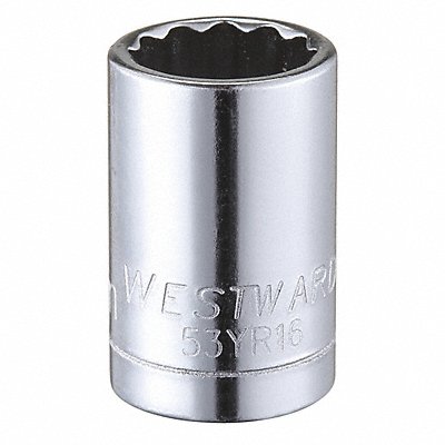 WESTWARD 53YR16 Socket Steel Chrome 10 mm