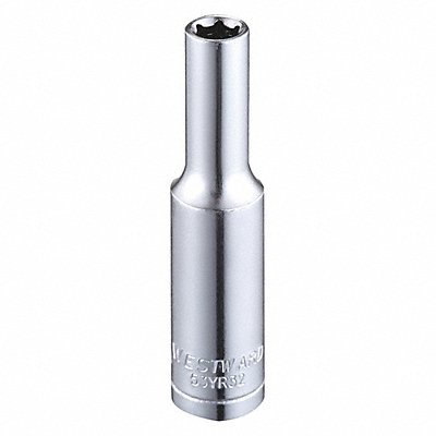 WESTWARD 53YR32 Socket Steel Chrome 5 mm