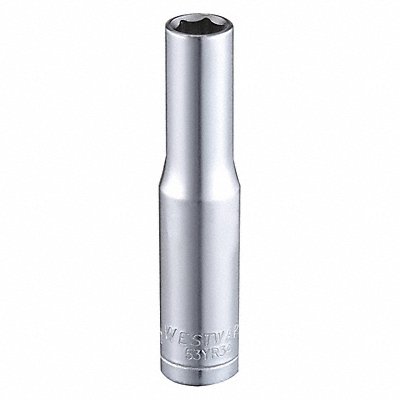 WESTWARD 53YR34 Socket Steel Chrome 6 mm