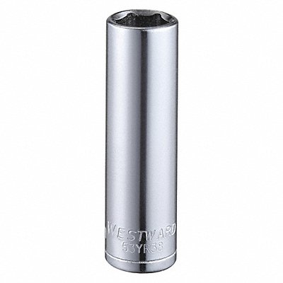 WESTWARD 53YR38 Socket Steel Chrome 10 mm