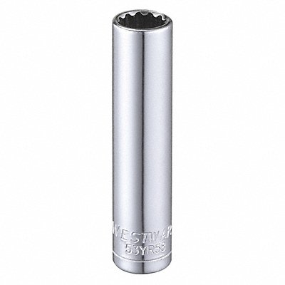 WESTWARD 53YR58 Socket Steel Chrome 8 mm