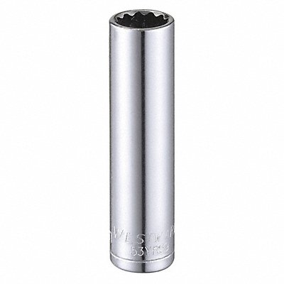 WESTWARD 53YR59 Socket Steel Chrome 9 mm