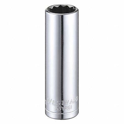 WESTWARD 53YR61 Socket Steel Chrome 11 mm