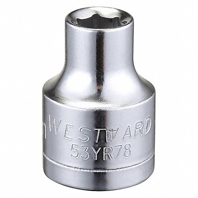 WESTWARD 53YR78 Socket Steel Chrome 6 mm