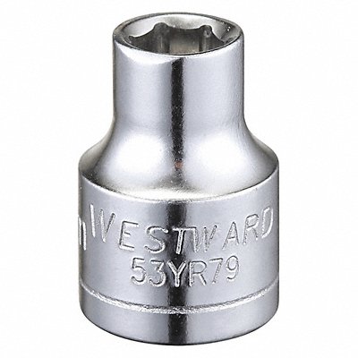 WESTWARD 53YR79 Socket Steel Chrome 7 mm