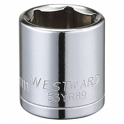 WESTWARD 53YR89 Socket Steel Chrome 17 mm