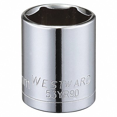 WESTWARD 53YR90 Socket Steel Chrome 18 mm