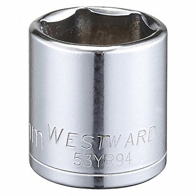 WESTWARD 53YR94 Socket Steel Chrome 22 mm