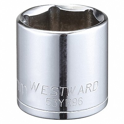 WESTWARD 53YR96 Socket Steel Chrome 24 mm