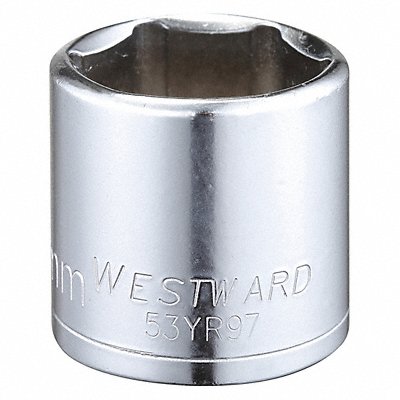 WESTWARD 53YR97 Socket Steel Chrome 25 mm