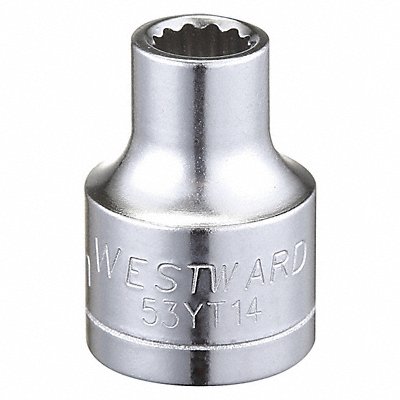 WESTWARD 53YT14 Socket Steel Chrome 6 mm