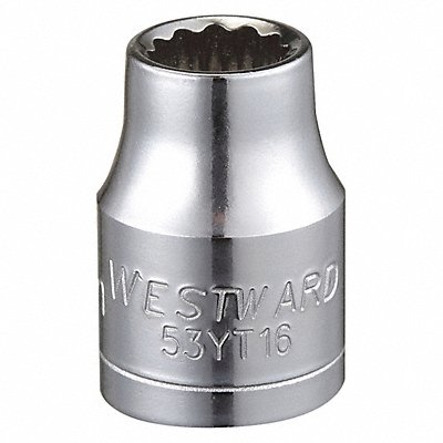 WESTWARD 53YT16 Socket Steel Chrome 8 mm