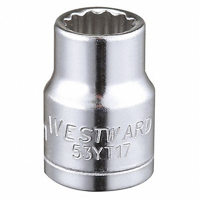 WESTWARD 53YT17 Socket Steel Chrome 9 mm