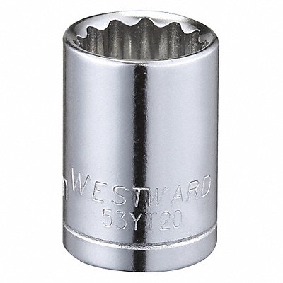 WESTWARD 53YT20 Socket Steel Chrome 12 mm