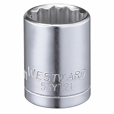 WESTWARD 53YT21 Socket Steel Chrome 13 mm