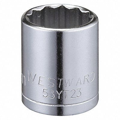 WESTWARD 53YT23 Socket Steel Chrome 15 mm