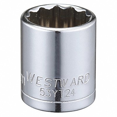 WESTWARD 53YT24 Socket Steel Chrome 16 mm