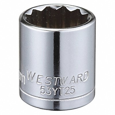WESTWARD 53YT25 Socket Steel Chrome 17 mm