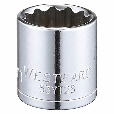 WESTWARD 53YT28 Socket Steel Chrome 20 mm