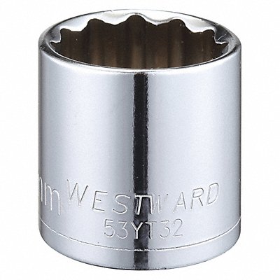 WESTWARD 53YT32 Socket Steel Chrome 24 mm