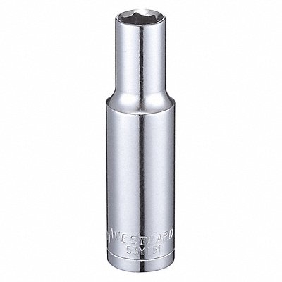 WESTWARD 53YT51 Socket Steel Chrome 8 mm