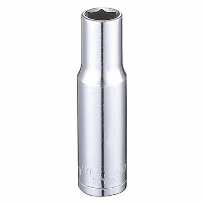 WESTWARD 53YT52 Socket Steel Chrome 9 mm
