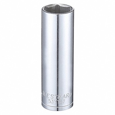 WESTWARD 53YT57 Socket Steel Chrome 14 mm