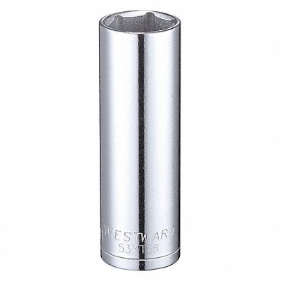 WESTWARD 53YT58 Socket Steel Chrome 15 mm