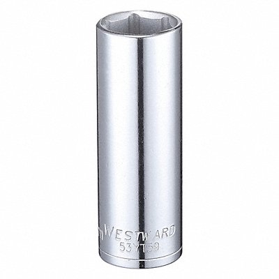 WESTWARD 53YT59 Socket Steel Chrome 16 mm