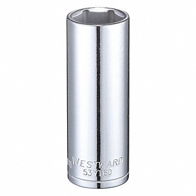 WESTWARD 53YT60 Socket Steel Chrome 17 mm