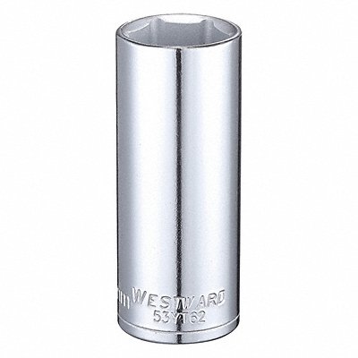 WESTWARD 53YT62 Socket Steel Chrome 19 mm