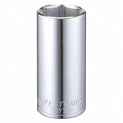WESTWARD 53YT65 Socket Steel Chrome 22 mm