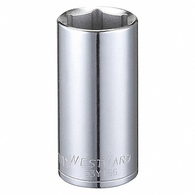 WESTWARD 53YT66 Socket Steel Chrome 23 mm