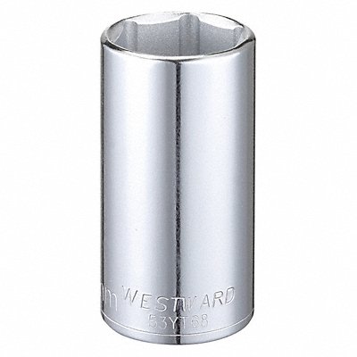 WESTWARD 53YT68 Socket Steel Chrome 25 mm