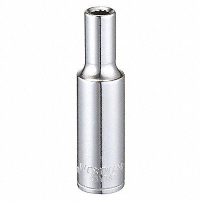 WESTWARD 53YT84 Socket Steel Chrome 6 mm