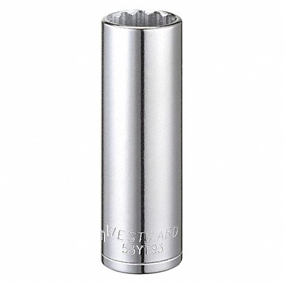 WESTWARD 53YT93 Socket Steel Chrome 15 mm
