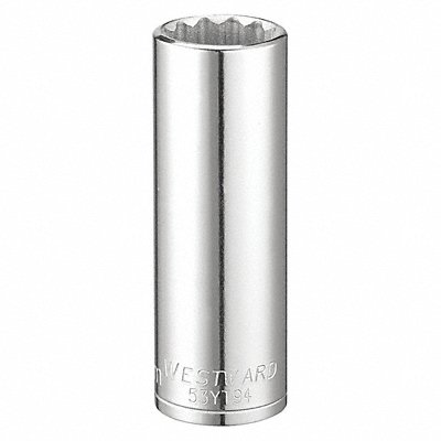 WESTWARD 53YT94 Socket Steel Chrome 16 mm
