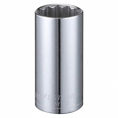 WESTWARD 53YU03 Socket Steel Chrome 24 mm