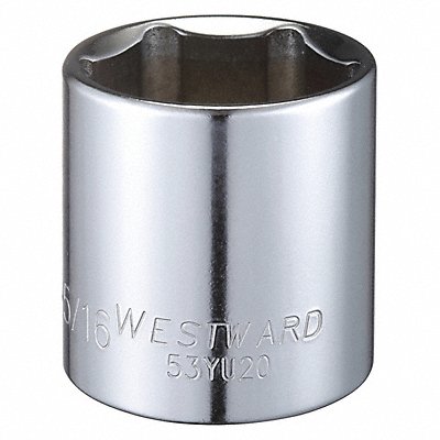 WESTWARD 53YU20 Socket Steel Chrome 1 5/16 in