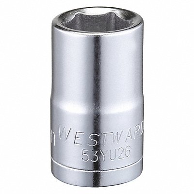 WESTWARD 53YU26 Socket Steel Chrome 14 mm