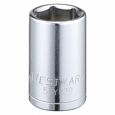 WESTWARD 53YU29 Socket Steel Chrome 17 mm