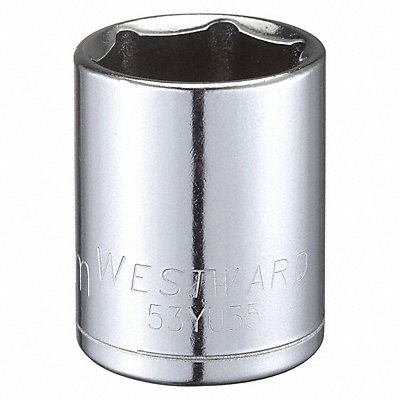 WESTWARD 53YU35 Socket Steel Chrome 23 mm