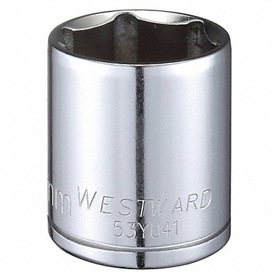 WESTWARD 53YU41 Socket Steel Chrome 29 mm